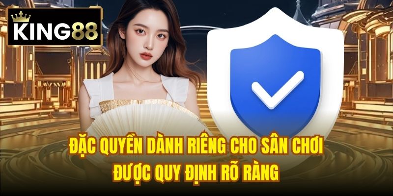 Đặc quyền dành riêng cho sân chơi được quy định rõ ràng
